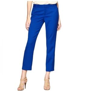 GAP Royal Blue Slim Straight-Leg Cropped Pants